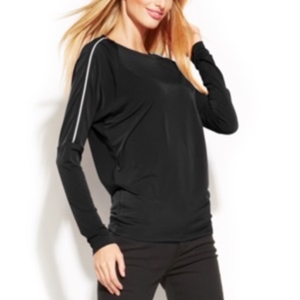 Michael Kors Zipper Shoulder Top - Medium